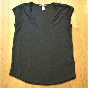 Shimmery Cap Sleeve Tee